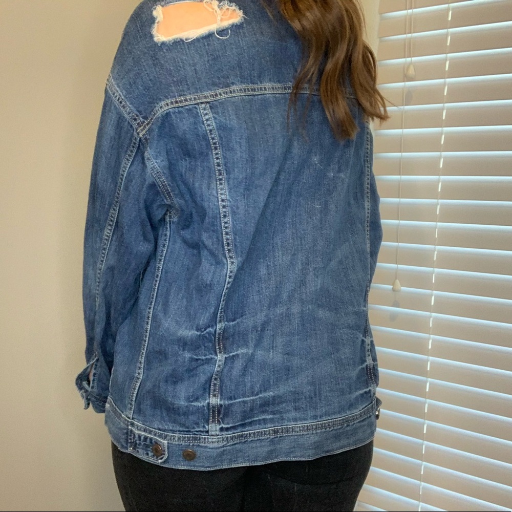 Over sized jean jacket